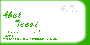abel tecsi business card