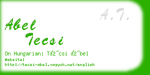 abel tecsi business card